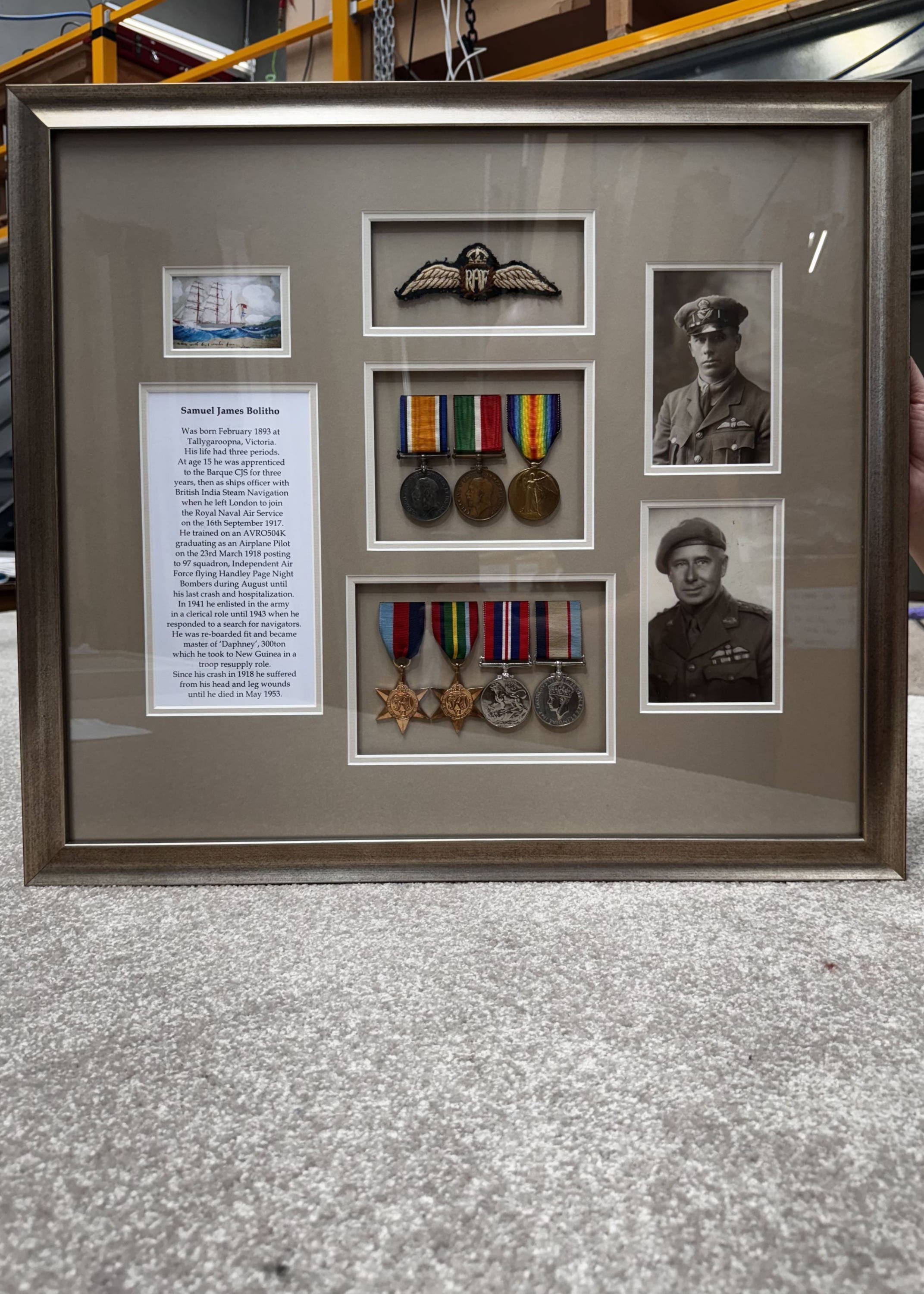 Framed War Medals by FRAMING TO A T