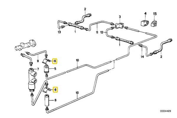 Brake Hose Clip 34341163565