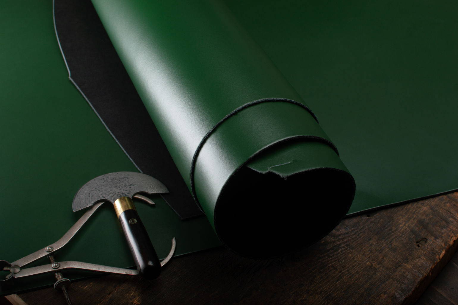 A photo of British Racing Green Leather
