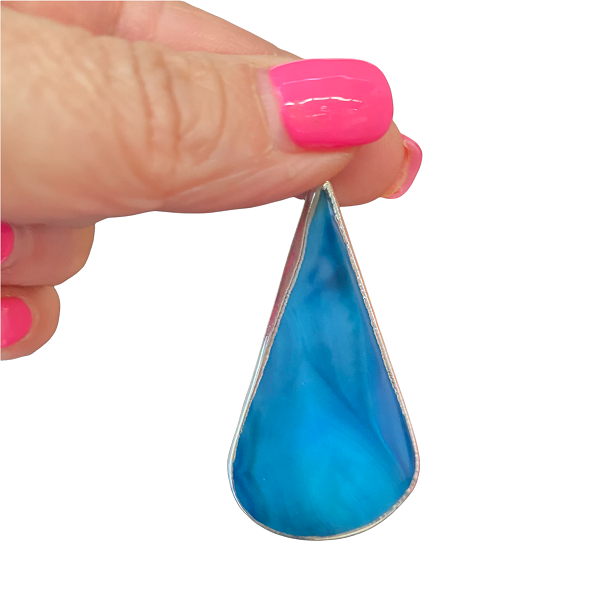 Agate Coloured Necklace Including Chain - 002