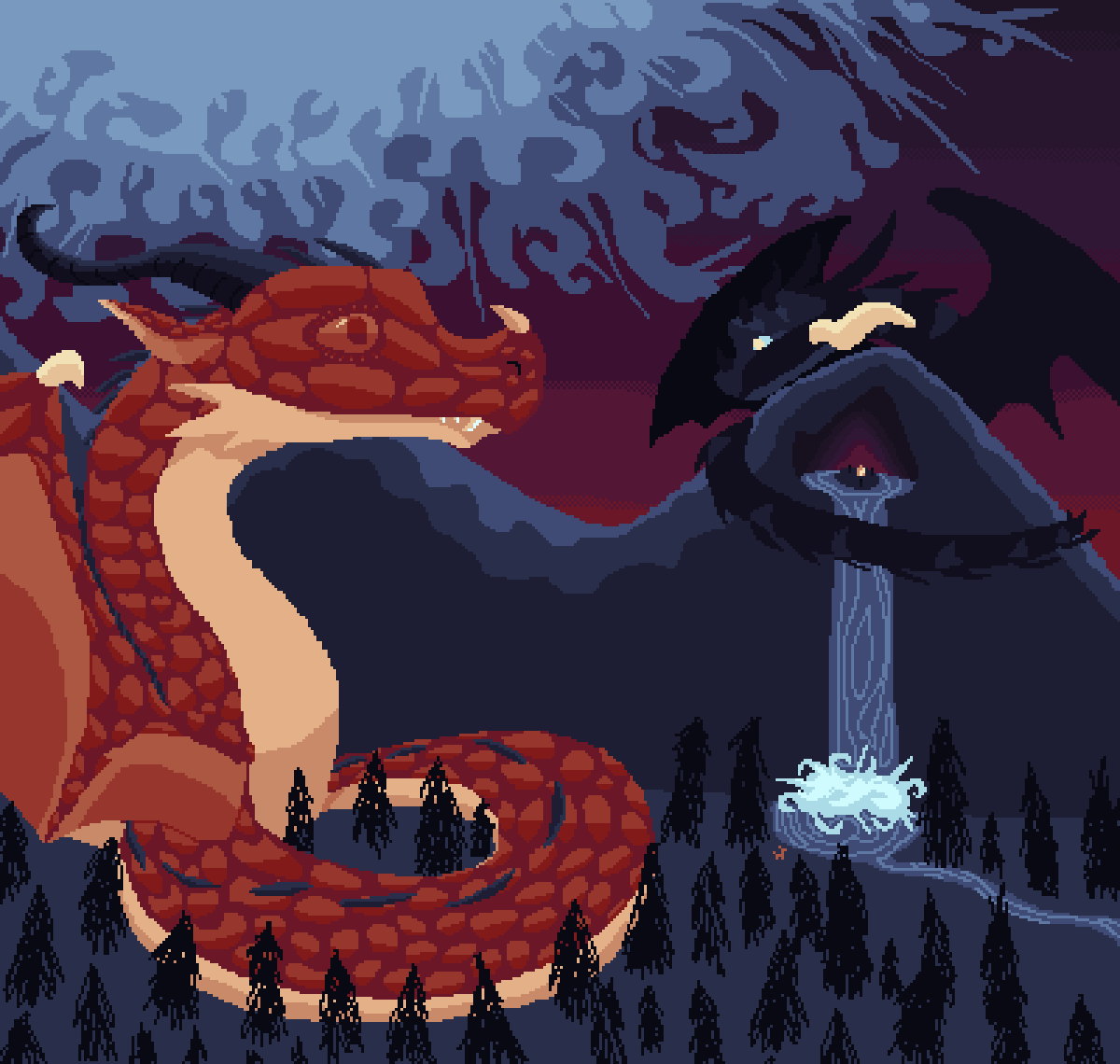 desert with lightning ig Palette - Pixilart