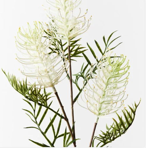 Grevillea Flower Spray White - Realistic Artificial Flowers - Image 3