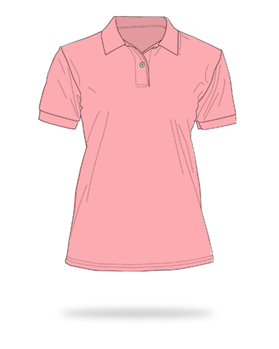 Pink ladies fit honeycombed cotton polo shirts sj clothing manila philippines