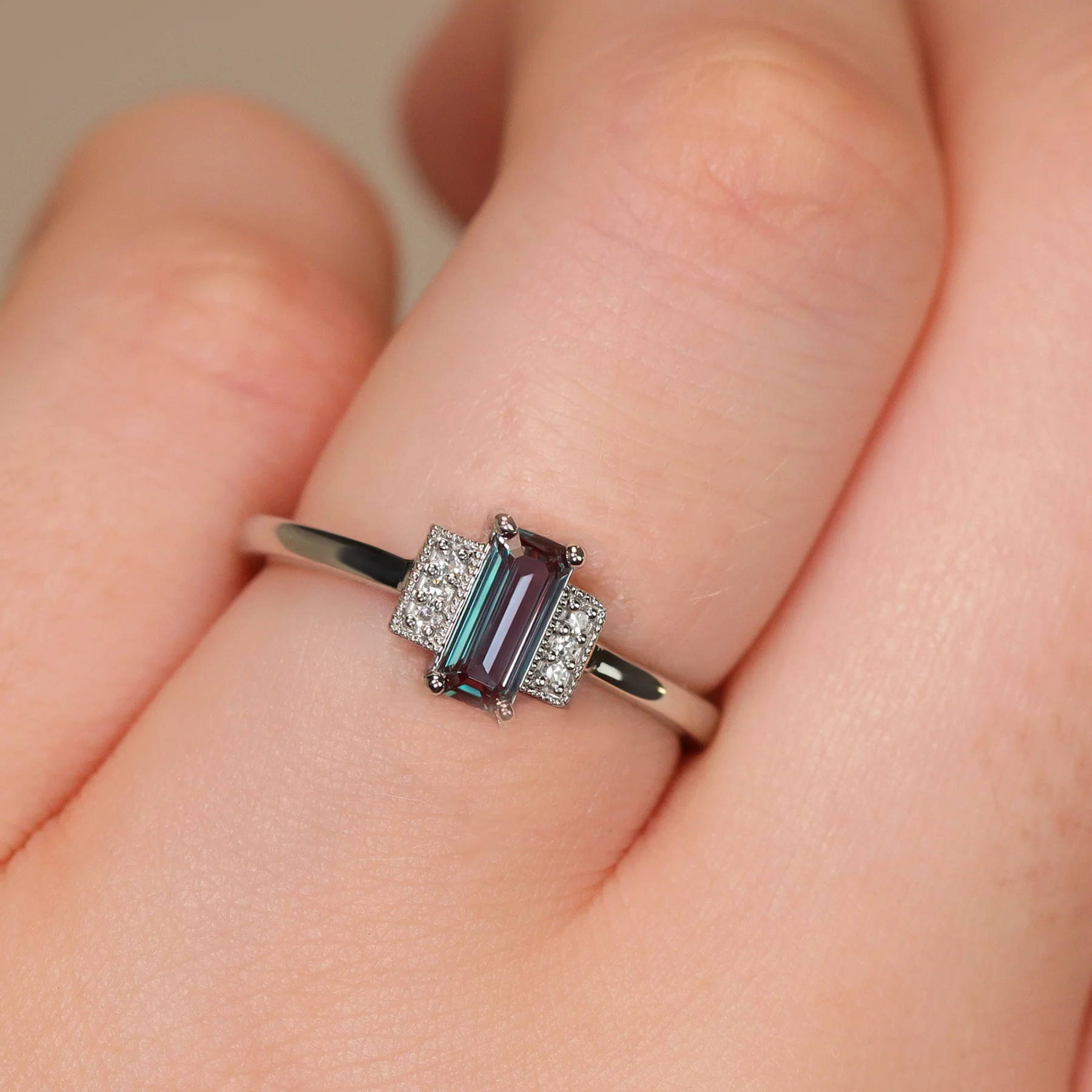 Alexandrite rings