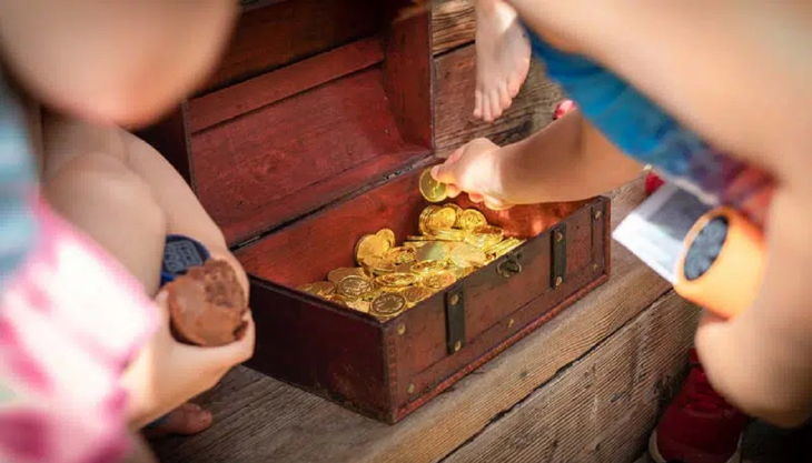 schatzsuche kindergeburtstag schatzkiste