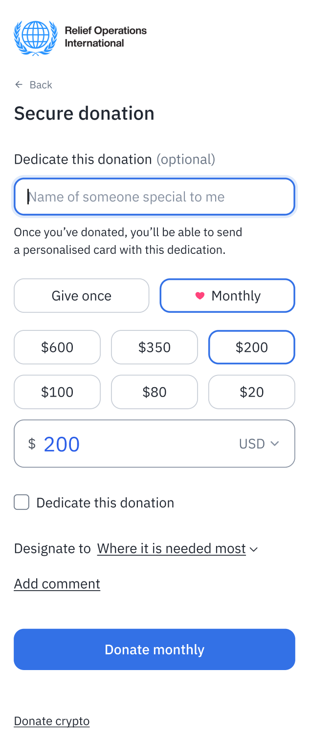 Campaign Pages Form