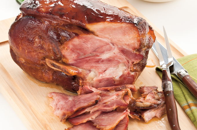 Jambon au four à l’érable