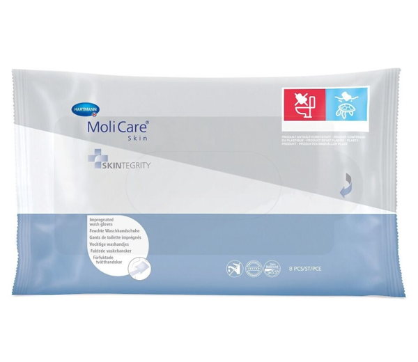 Molicare Impregnated Wash Gloves