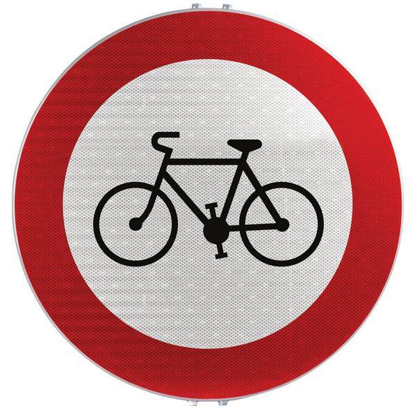 señal de prohibido el paso a bicicletas