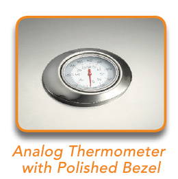 AOG Analog Thermometer with polished bezel