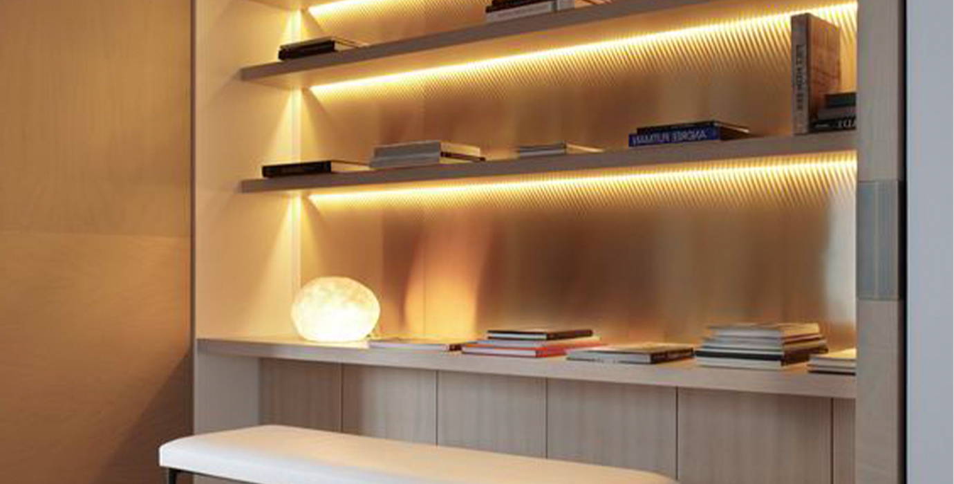 Warm White LED Strip Light for bookshelf