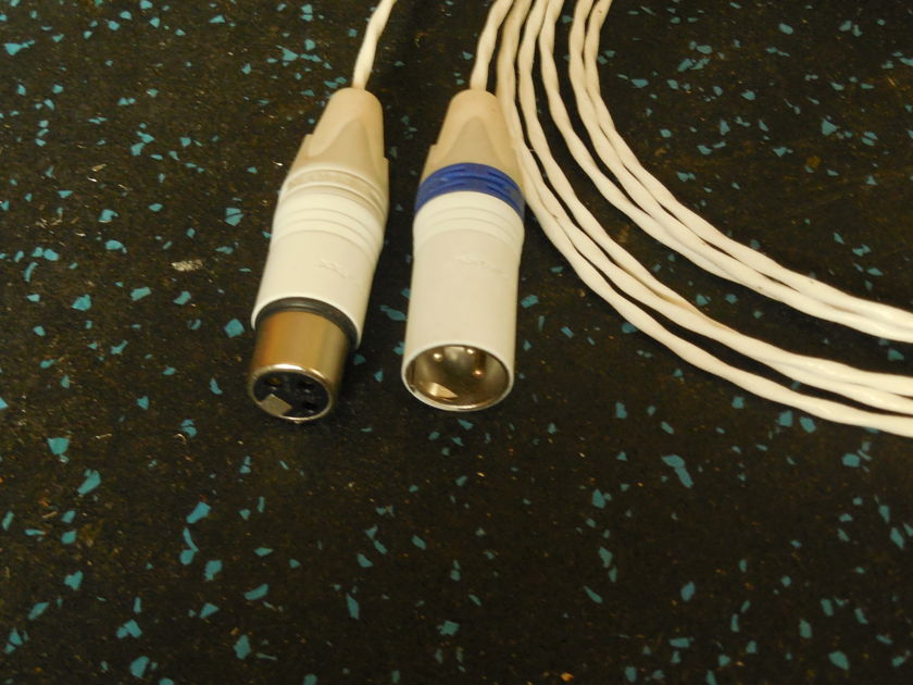 Silver Balanced Interconnects  Rhodium XLR  IC's MONTBLANC  2 Meter