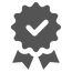 badge with check mark. 100% Guarantee