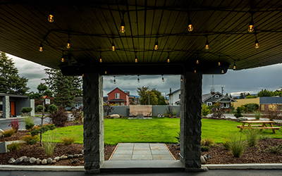 The courtyard at Heliotrope Hotel