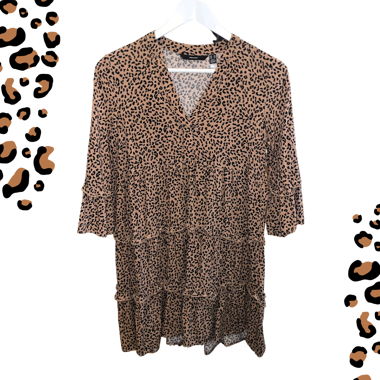 airy leopard print dress