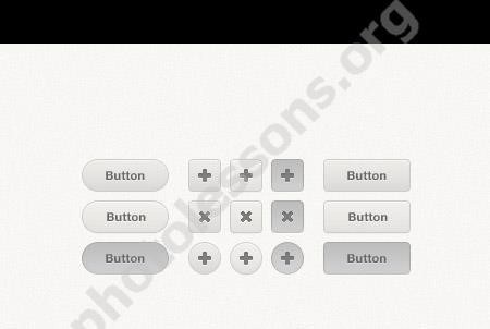 Web-дизайн для Фотошоп - кнопки Button UI