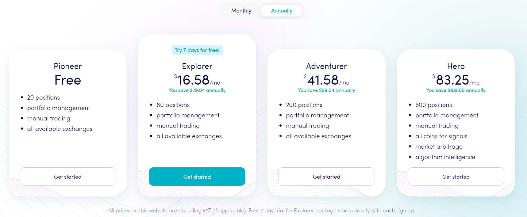 Cryptohopper pricing