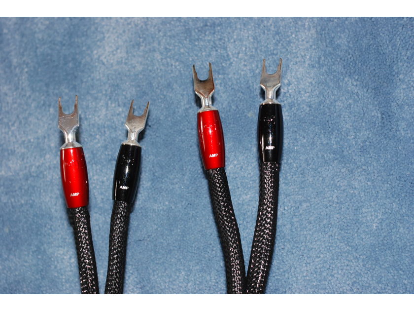 Audioquest W.E.L.Speaker Cables 8 ft, Double-Bi-Wire, Silver Spades
