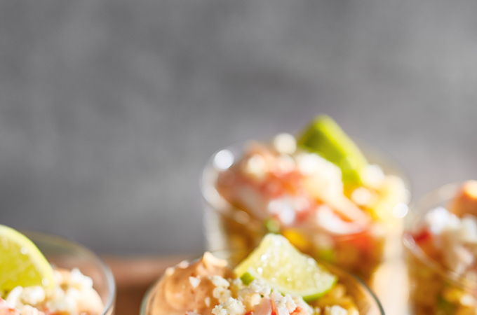 Salade de maïs et de crabe