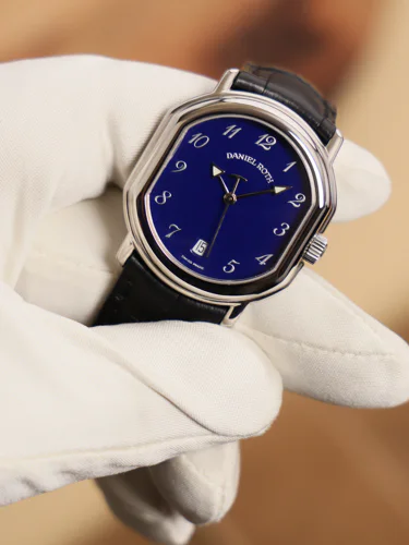Daniel Roth PREMIER RETROGRADE Le Sentier T157 Blue dial cal. 157 circa 1995