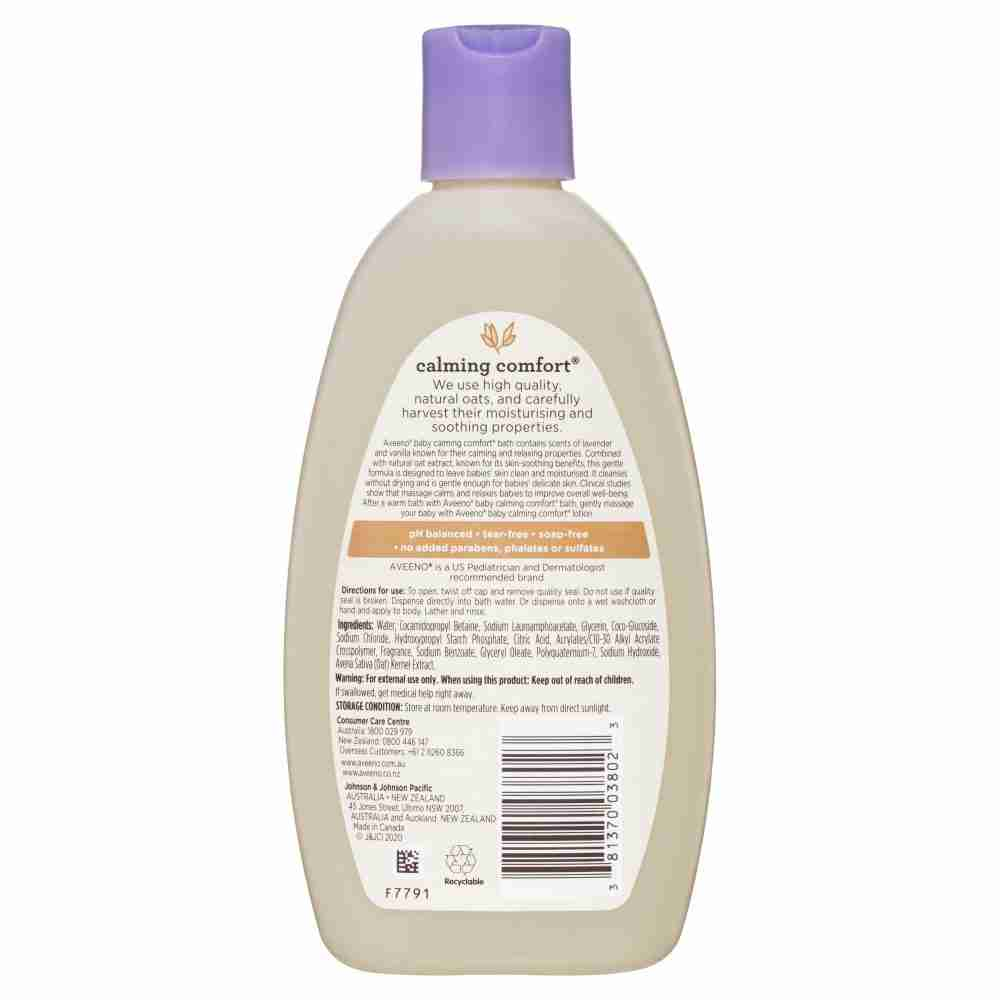 Aveeno Baby Calming Comfort Bath Wash 236Ml - Image 3