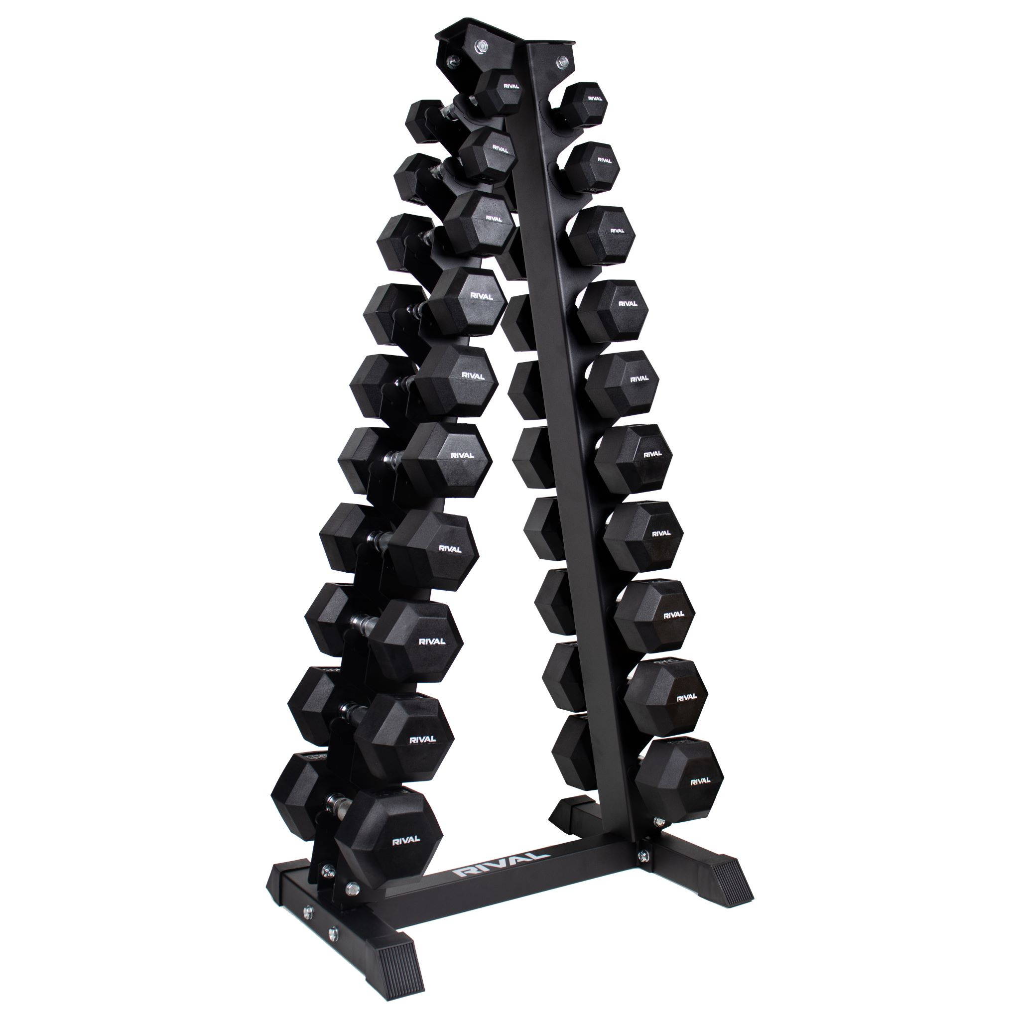 Rival Hex Dumbbell Sets With Optional Storage Rack – Rival Strength