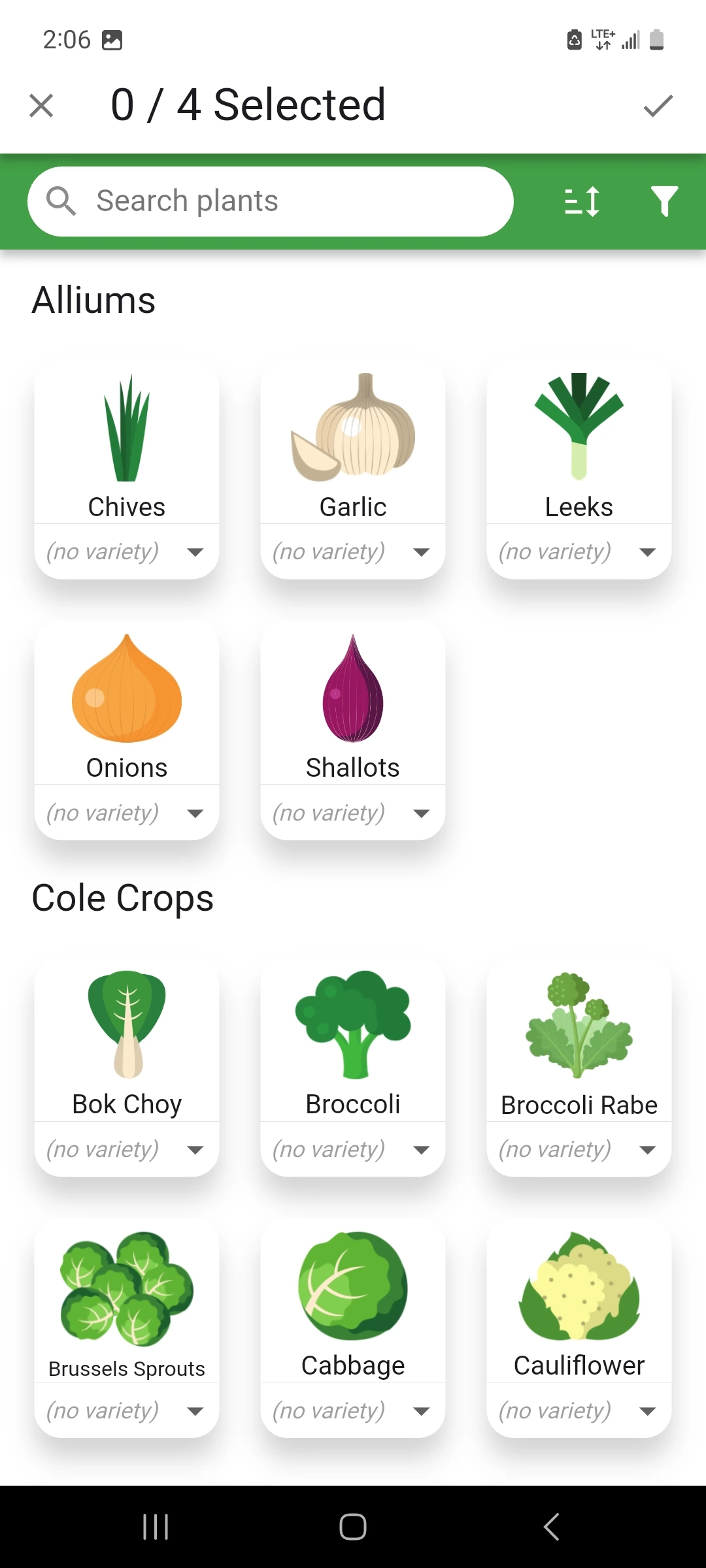 Select Intercrop Plants