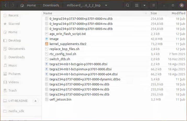 Jetson BSP files downloaded from GitHub