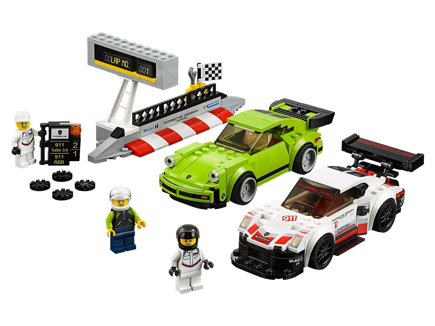 LEGO Speed Champions Porsche 911 RSR and 911 Turbo 3.0 75888