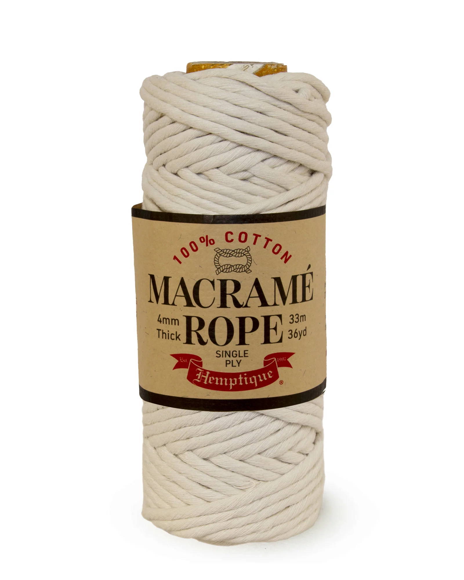 Single Ply Egyptian Cotton Macramé Rope