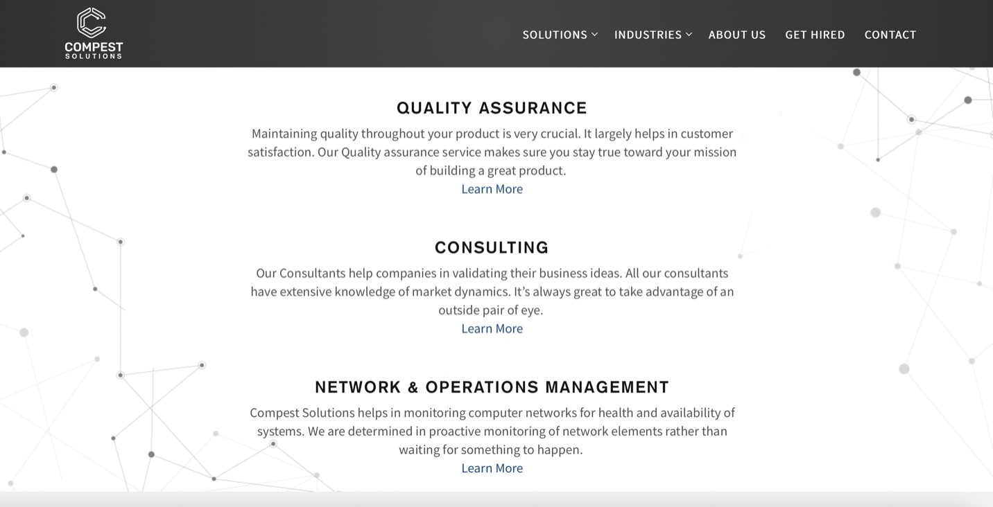 Compest Solutions product / service