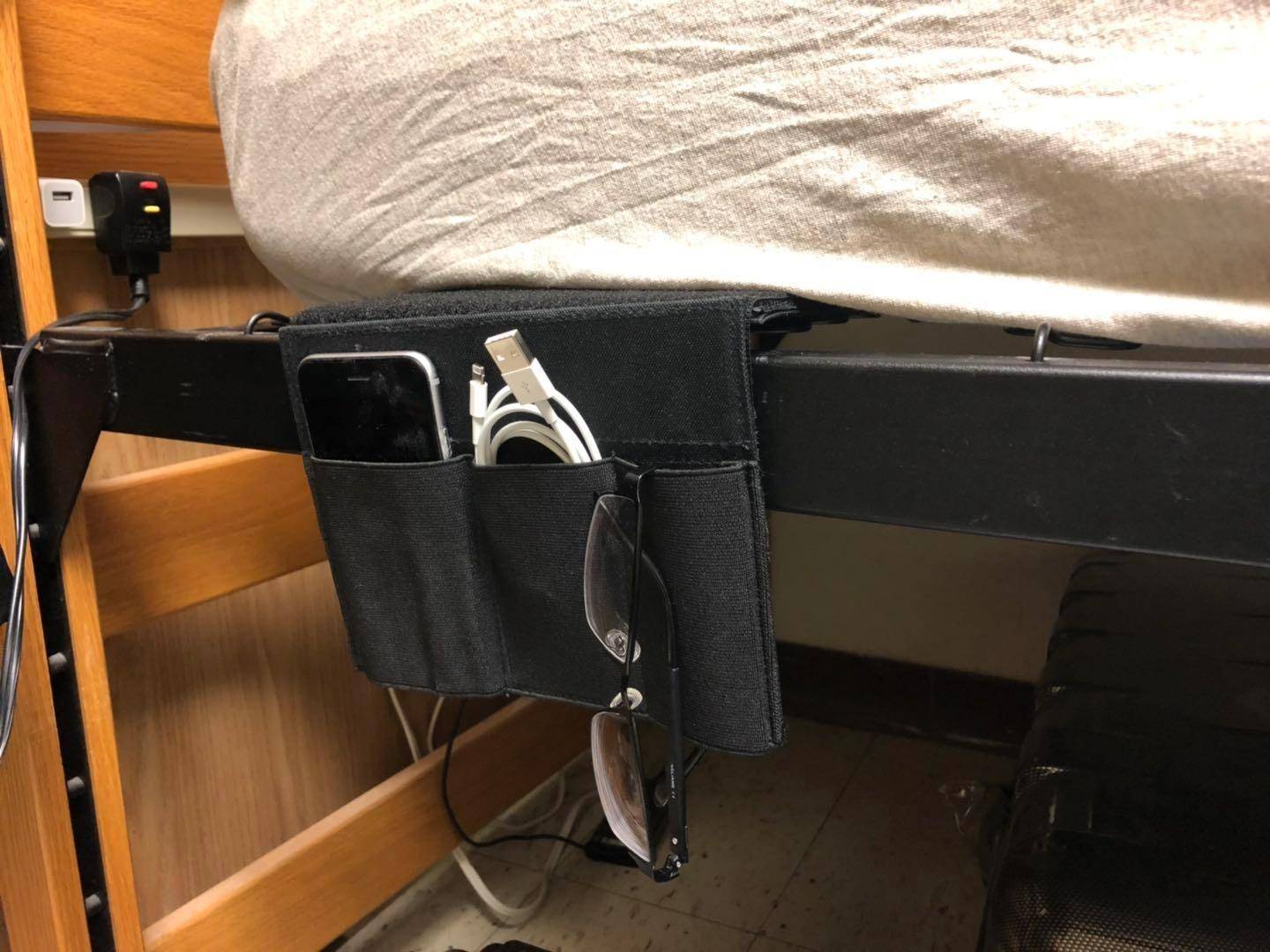 bedside holster, BEDSIDE gun holster, mattress gun holster