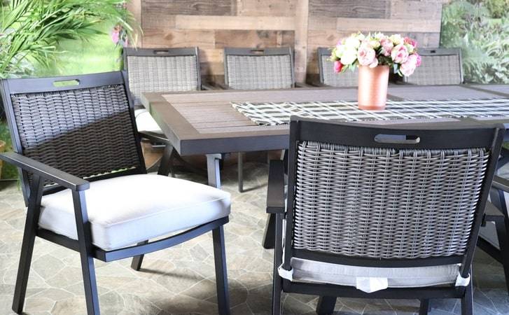 Apricity by Agio Cayman Outdoor Patio Furniture with All Weather Wicker Accents