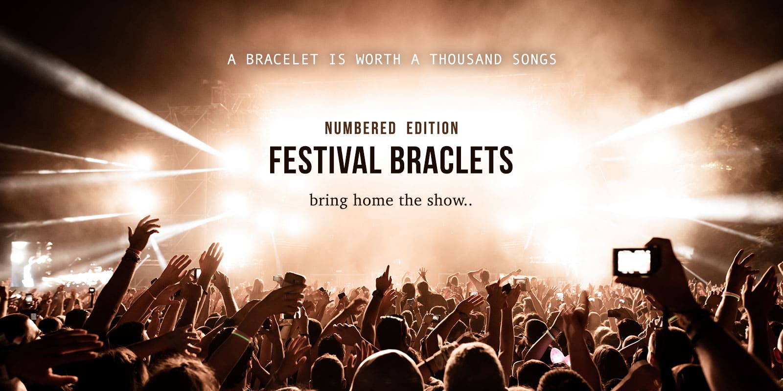 Strung festival bracelets