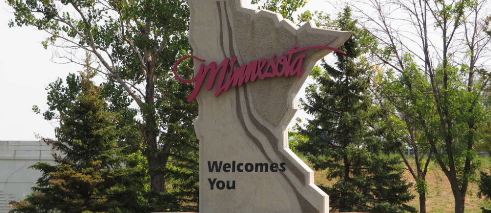 Minnesota Welcome sign