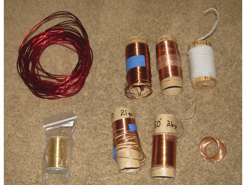 Magnet and coated hookup wire,  sold as one lot