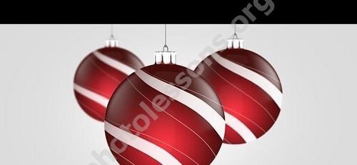PSD формат - елочные игрушки для Фотошоп бесплатно!