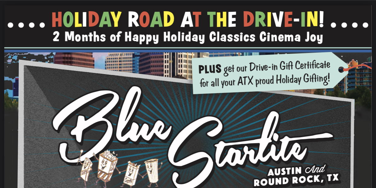 The Happy Holiday Blue StarLITE SHOW Drive-in Movie Experience promotional image