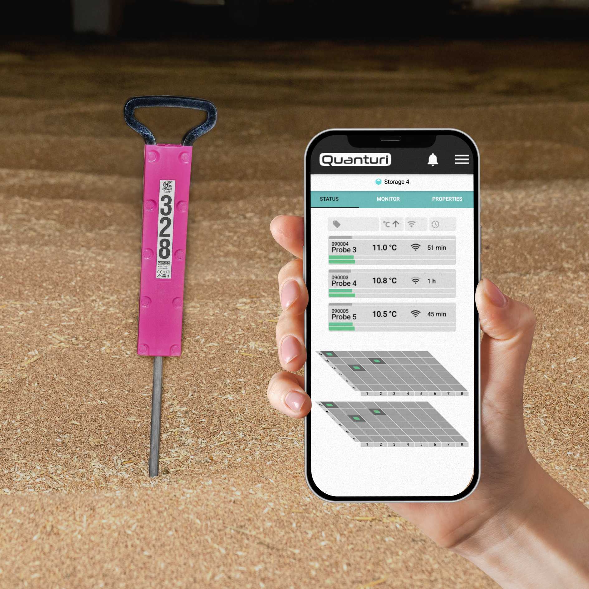 Sonde Tango M sonde de contrôle de la température des grains avec logiciel