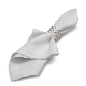Aman Imports Netted Brass Napkin Ring
