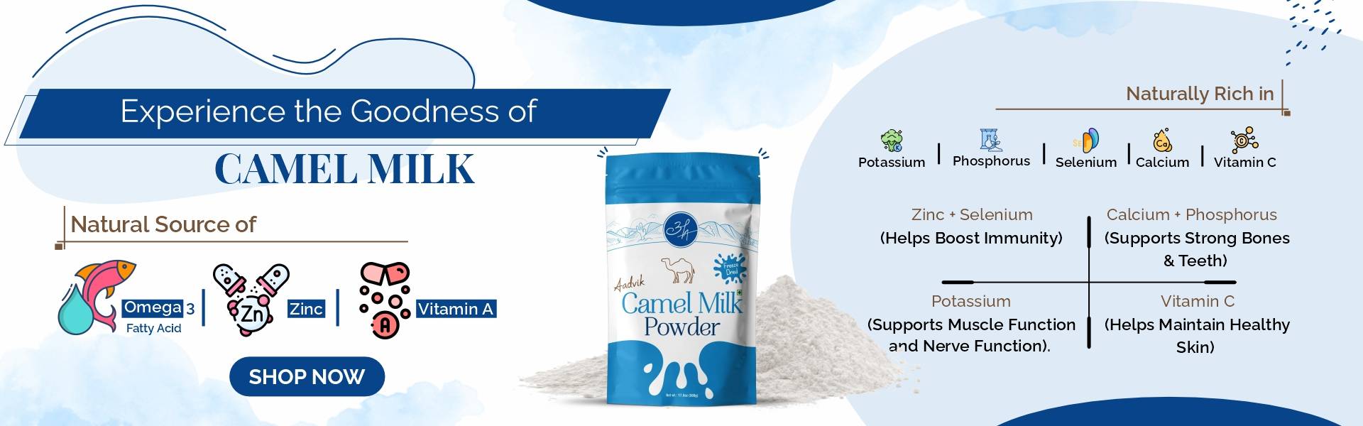 Goodness of Camel Milk Powder