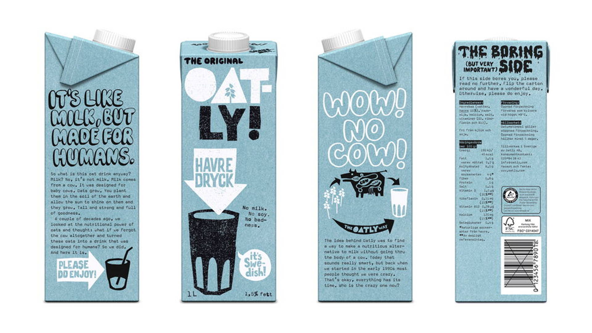 Oatly Makes Food Science Look Oh-So Delicious | Dieline - Design, Branding  & Packaging Inspiration