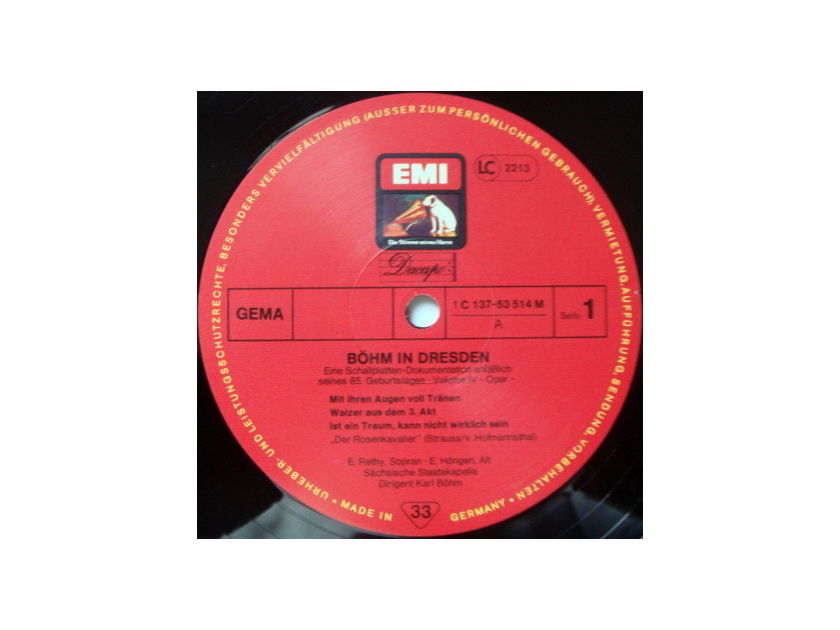 EMI HMV / KARL BOHM, - Bohm in Dresden Vol.4, NM, 6LP Box Set!
