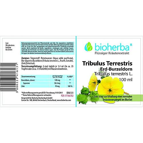 Tribulus Terrestris Erd - Burzeldorn Tropfen, Tinktur 100 ml
