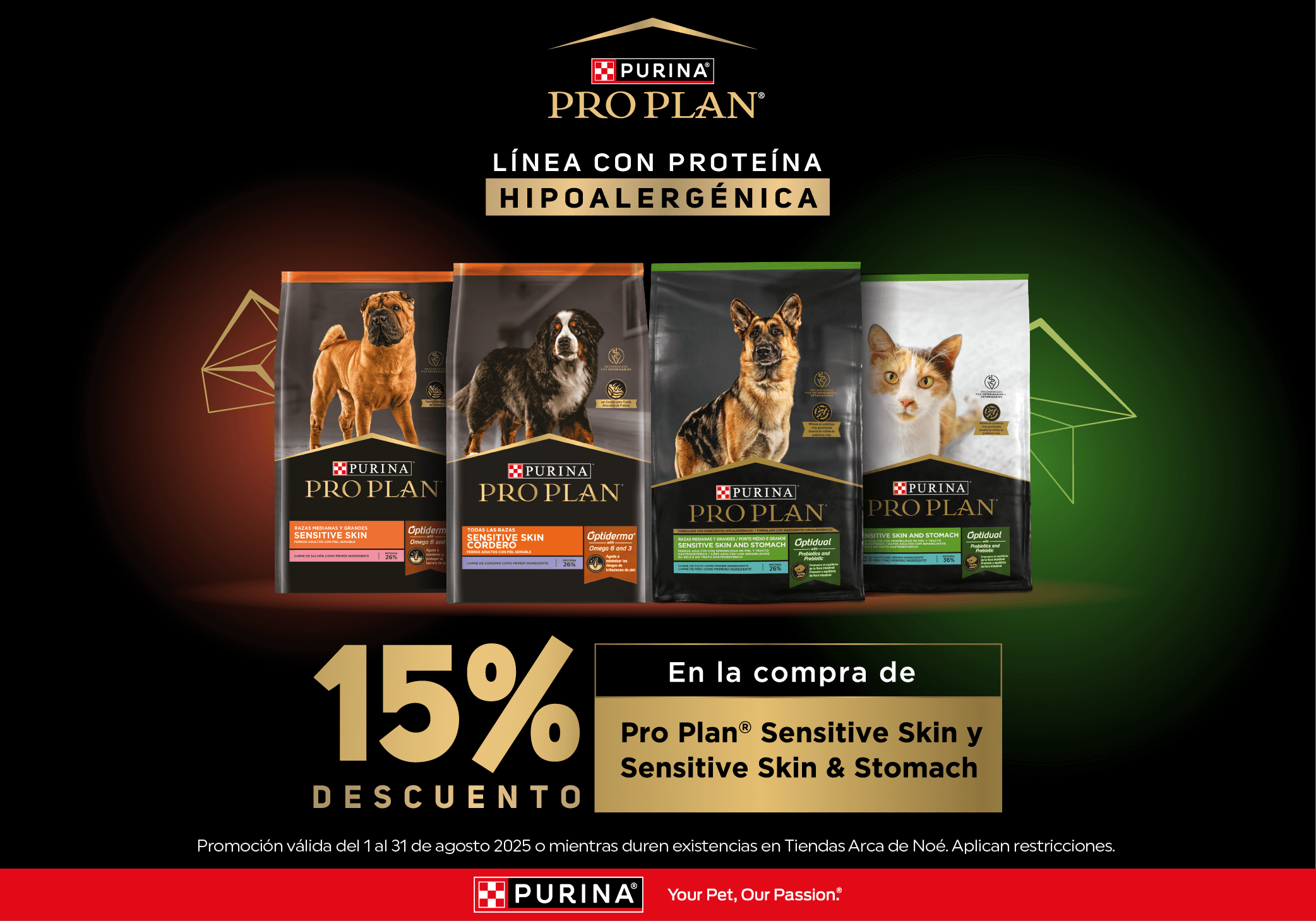 PROPLAN: 15% de descuento en productos seleccionados. 
