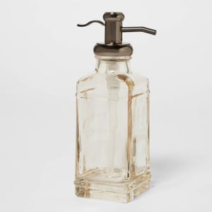 Antique Glass Tall Soap Pump Brown - Threshold™