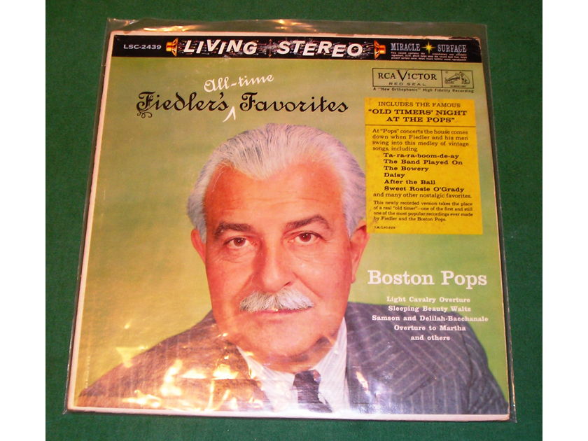 BOSTON POPS  "FIEDLER'S ALL-TIME FAVORITES - 1960 RCA RED SEAL/SHADED DOG 1S/A1 PRESS * NM  9/10 *