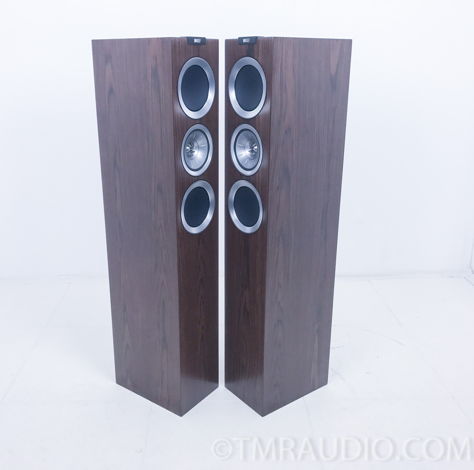 KEF R500 Floorstanding Speakers; Walnut Pair (3406)