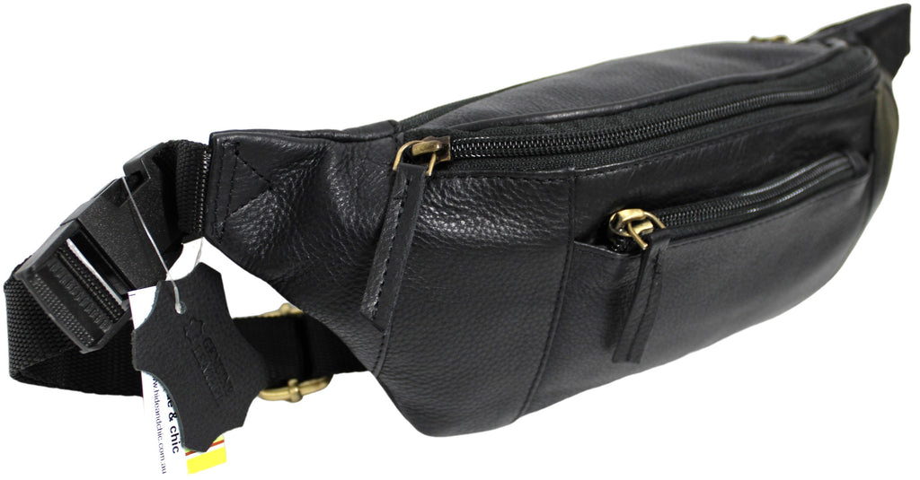 Quality Full Grain Hunter Leather Waist Bag Style 72003 - Image 12