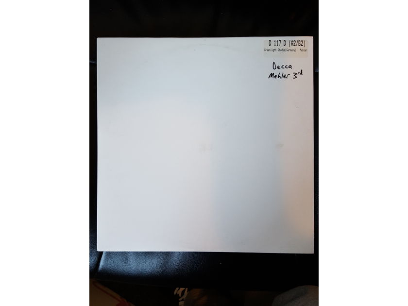 HARRY PEARSONS PRIVATE COLLECTION  - MAHLER SYMPHONY 3 ZUBIN MEHTA   ANALOGUE PRODUCTIONS*TEST PRESSING* 33RPM
